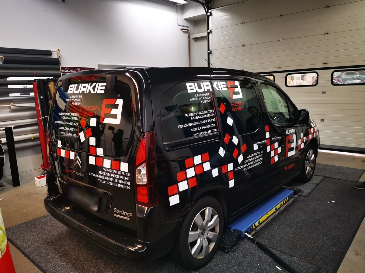 Mini Transporter beklebung seitlich und kofferraum